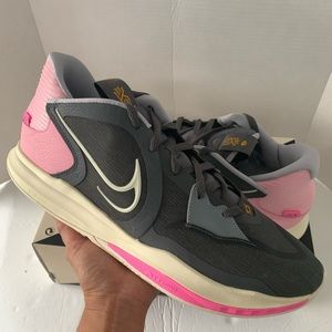 Nike Kyrie Low 5 Basketball Shoes Iron Grey Coconut milk Pink Sz 15 DJ6012 005